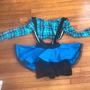 Brand new Kelle country plaid dance costume.  MC